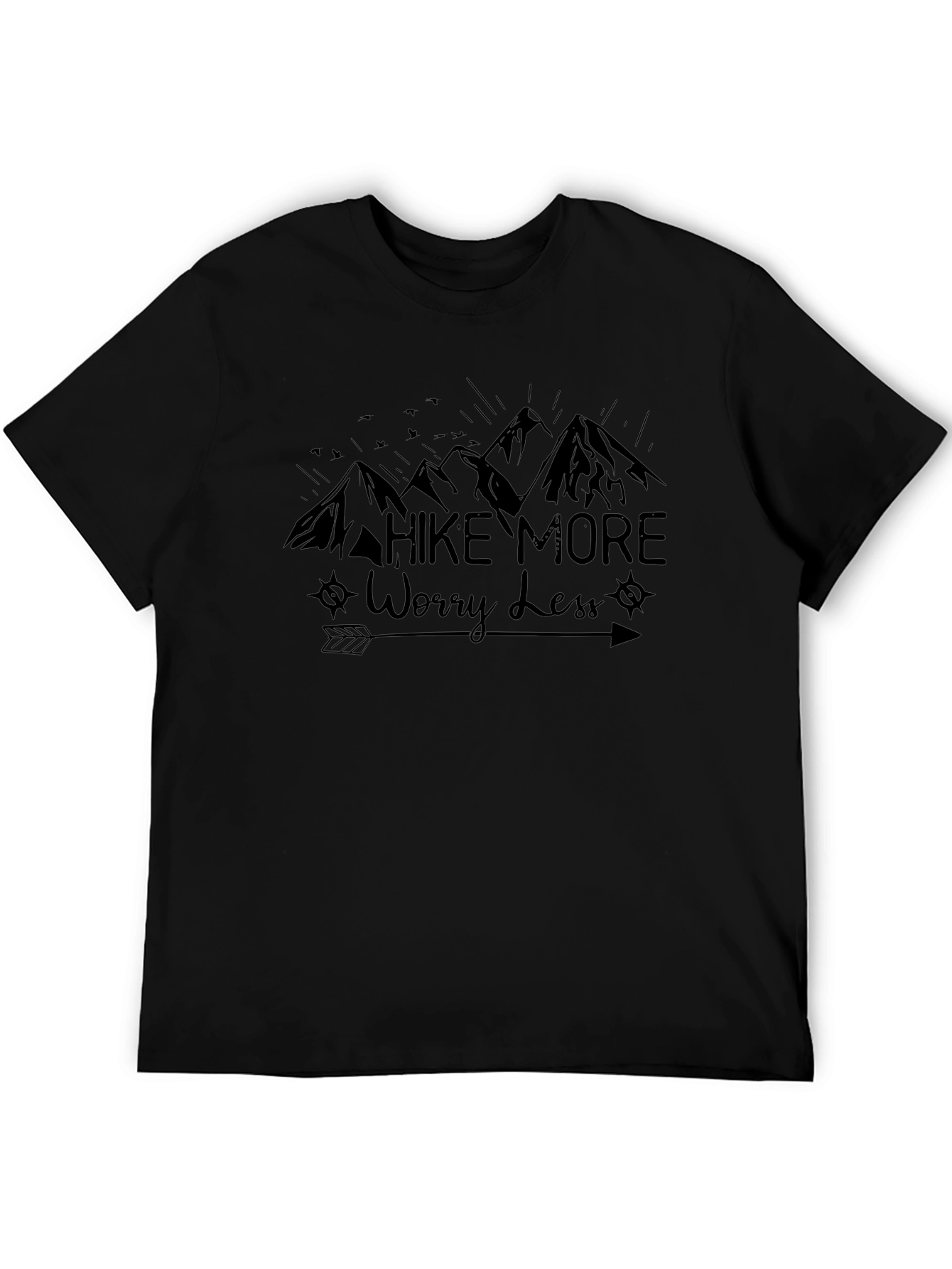Camiseta Negra: Camina Más Preocúpate Menos