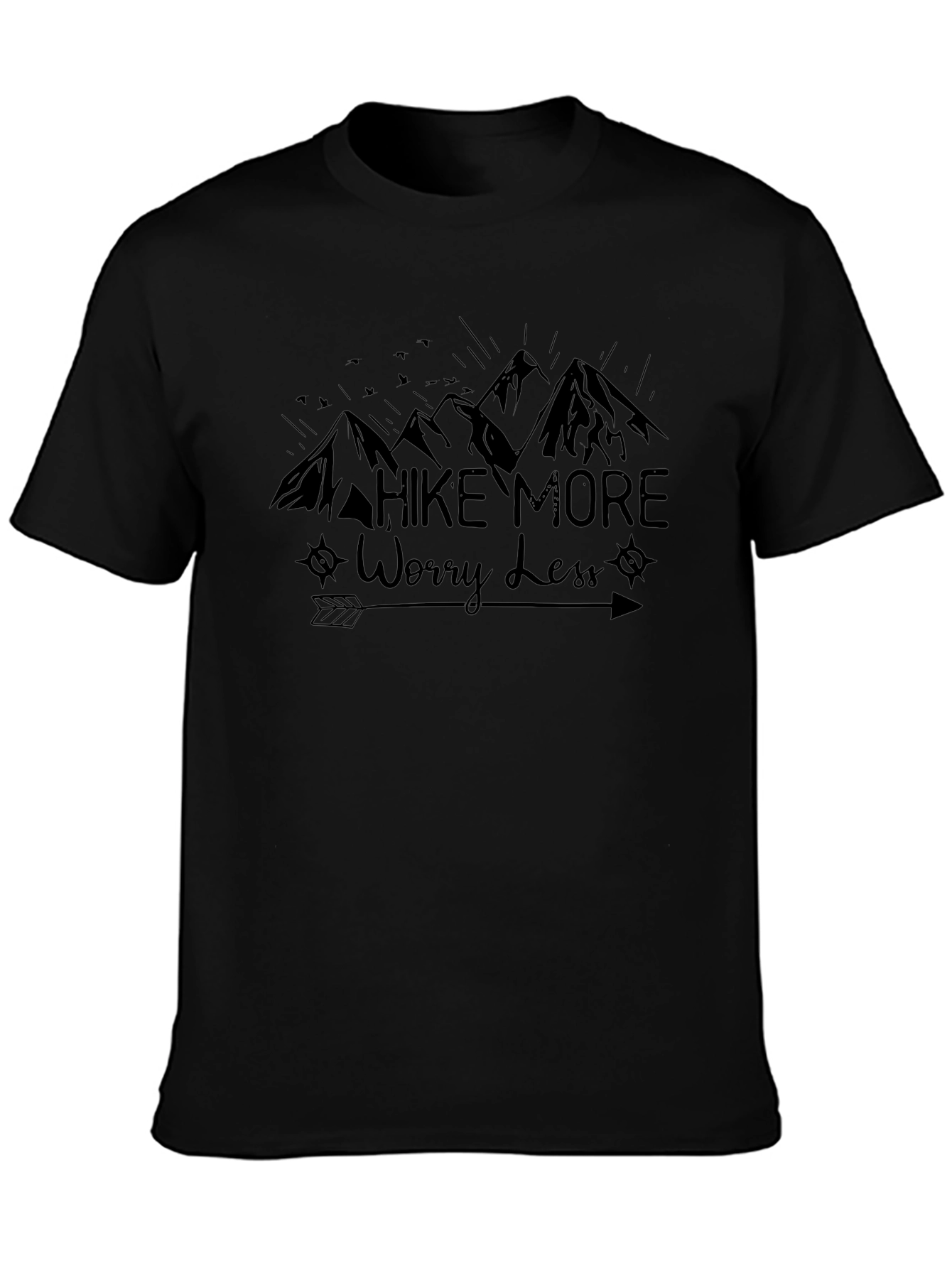 Camiseta Negra: Camina Más Preocúpate Menos