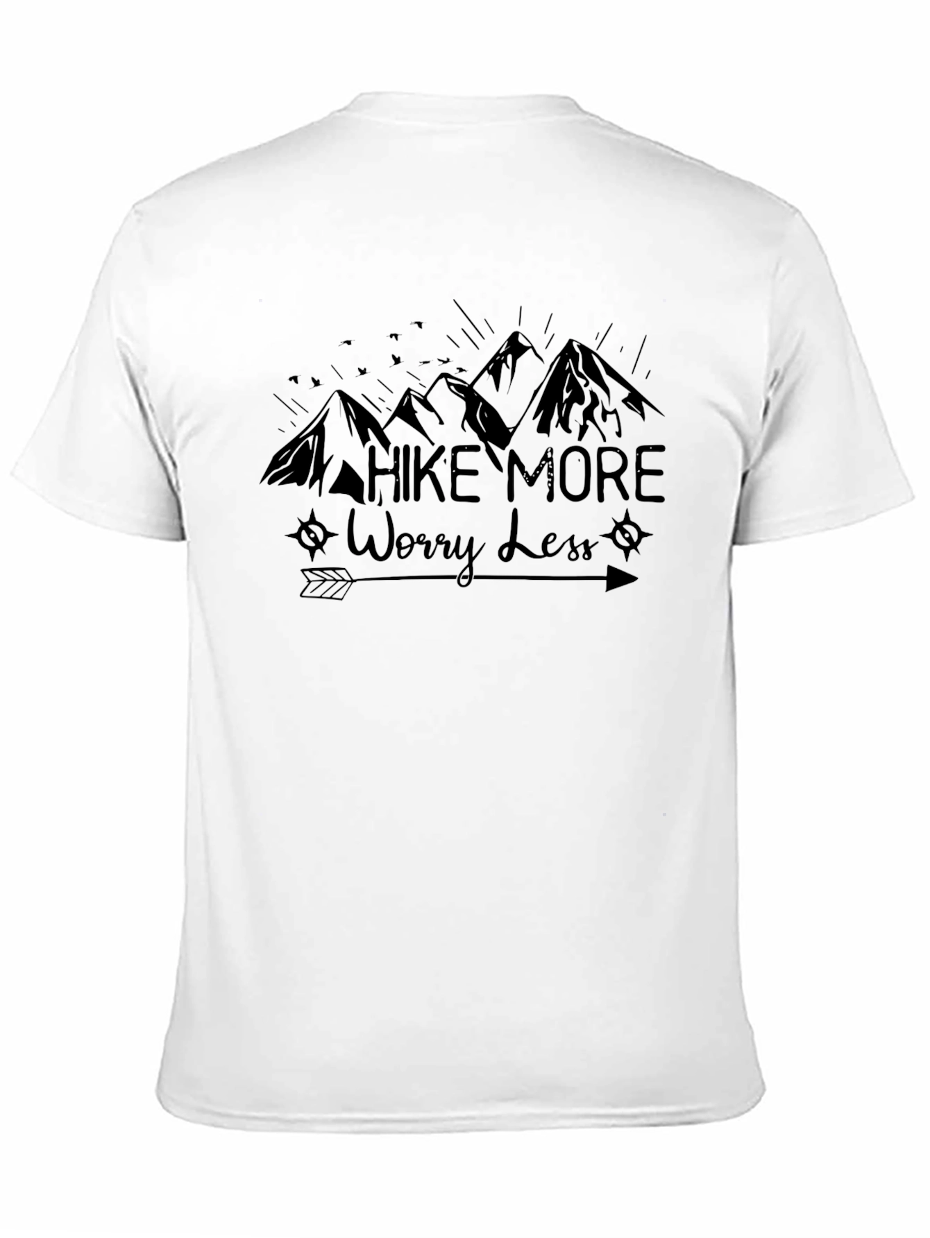 Camiseta Negra: Camina Más Preocúpate Menos