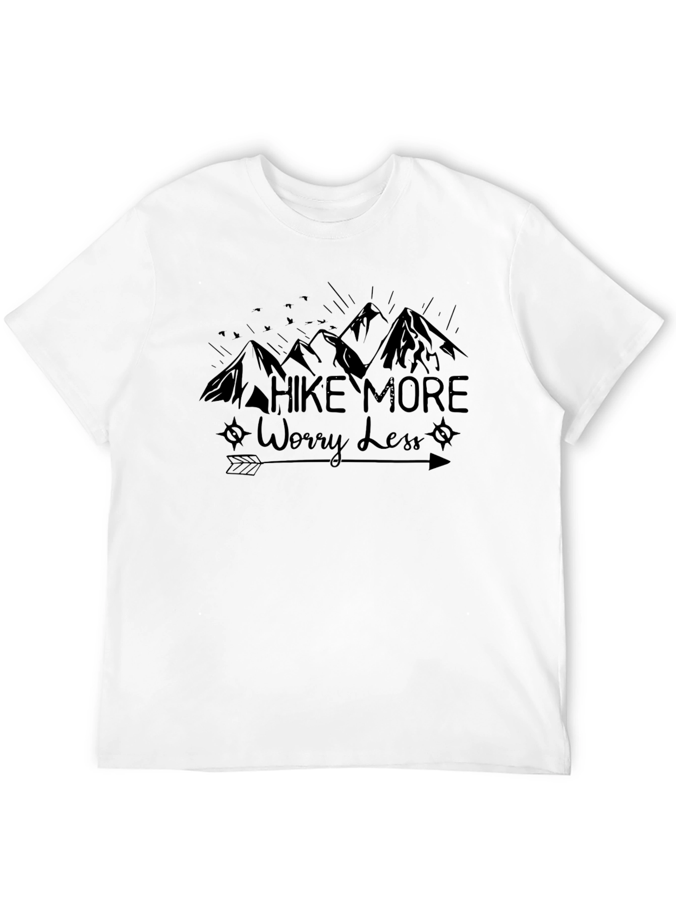 Camiseta Negra: Camina Más Preocúpate Menos