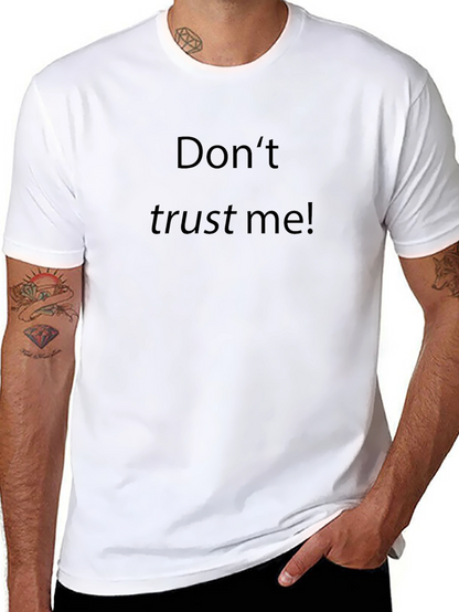 Camiseta Negra No Confíes En Mí para Hombre