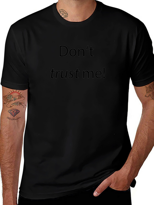 Camiseta Negra No Confíes En Mí para Hombre