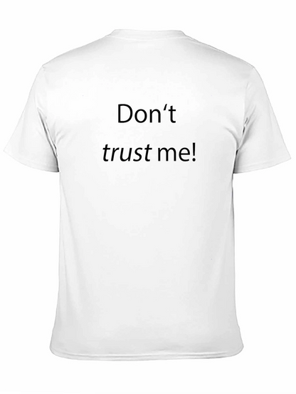 Camiseta Negra No Confíes En Mí para Hombre