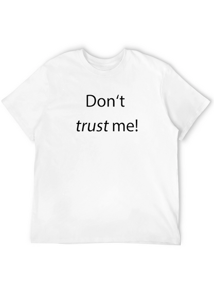 Camiseta Negra No Confíes En Mí para Hombre