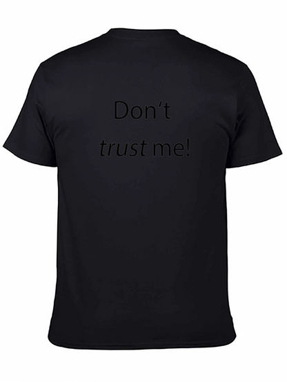 Camiseta Negra No Confíes En Mí para Hombre