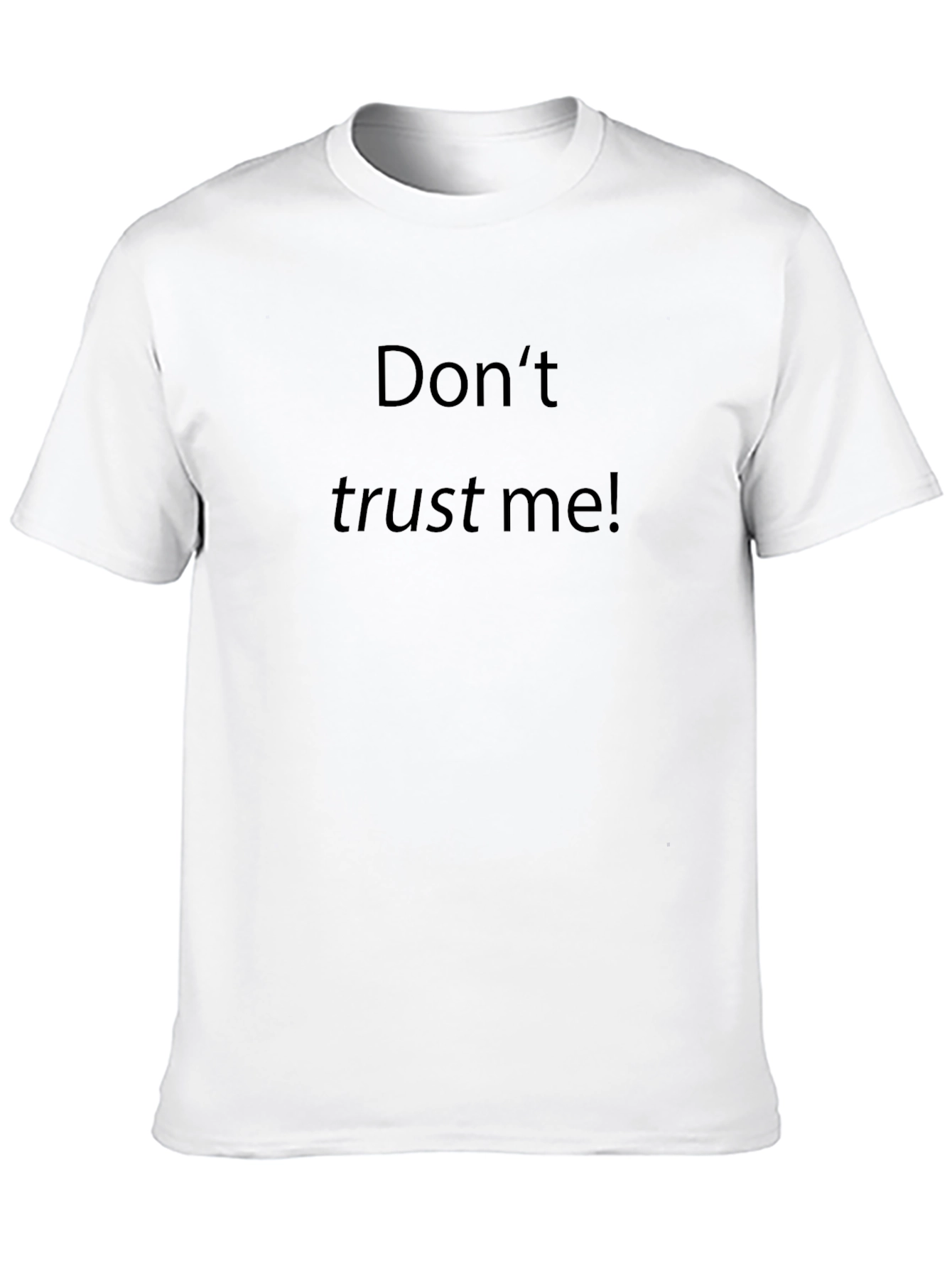 Camiseta Negra No Confíes En Mí para Hombre
