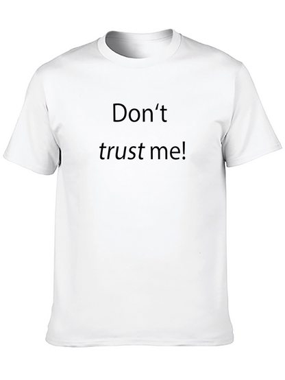Camiseta Negra No Confíes En Mí para Hombre
